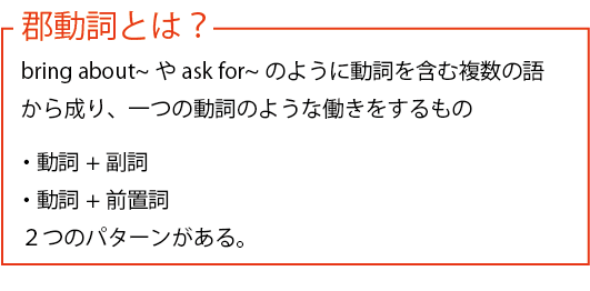 郡動詞とは