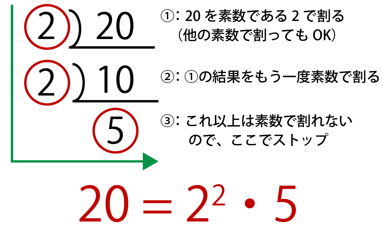 素因数分解の解説画像