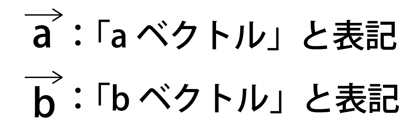 ベクトルの表記について