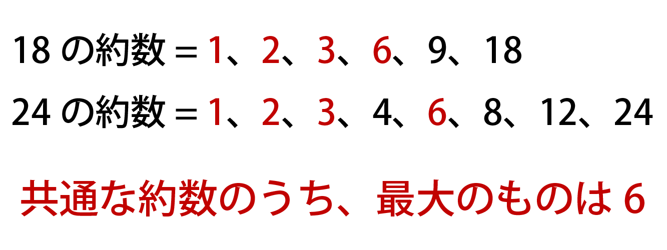 18と24の最大公約数