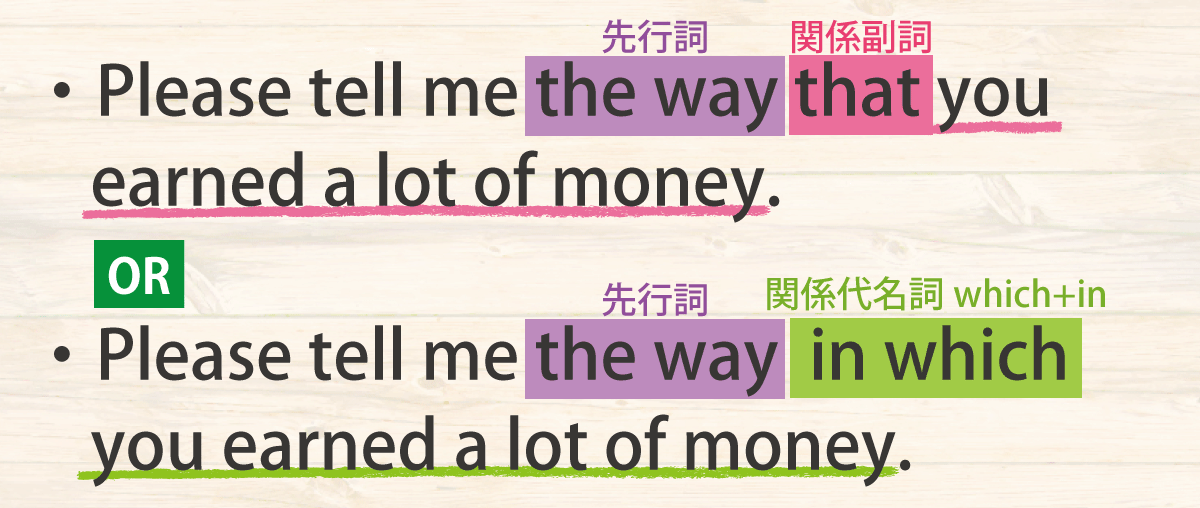 関係副詞howの説明書き換え