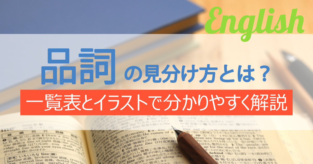 英語の品詞を解説アイキャッチ