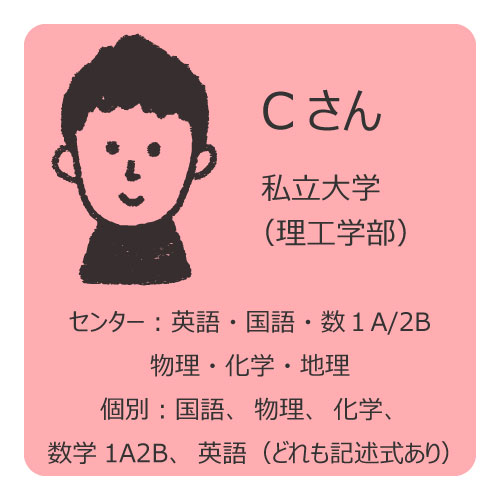 受験生の勉強法③難関大学トップ3校狙いのC先輩