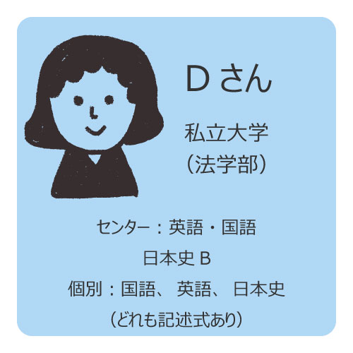 受験生の勉強法④私立大学志望、文系のD先輩