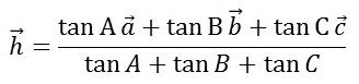 垂心と外心のベクトル位置