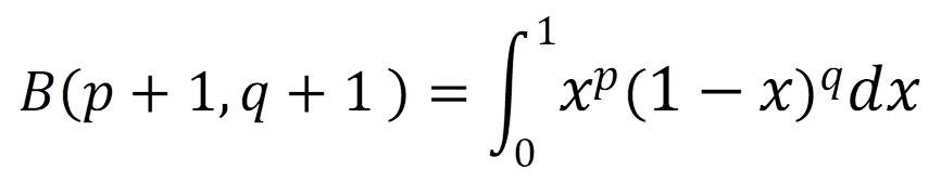 部分積分を用いたβ(ベータ)関数の証明