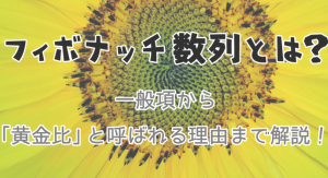 フィボナッチ数列 アイキャッチ