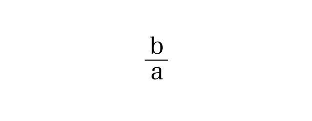 b/a