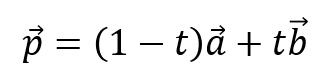 直線ベクトル式