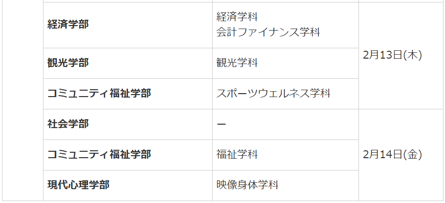 立教大学受験日程2