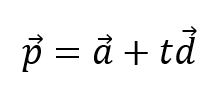 直線ベクトル式