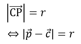 直線ベクトル式