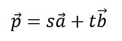 直線ベクトル式