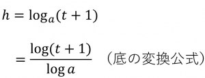 tによるhの置換の式