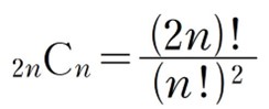 2nCn=(2n)!/(n!)^2