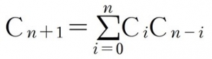 Cn+1=nΣi=0CiCn-i