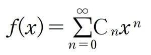 f(x)=∞Σn=0Cnx^n
