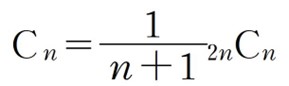 Cn=(1/n+1)2nCn