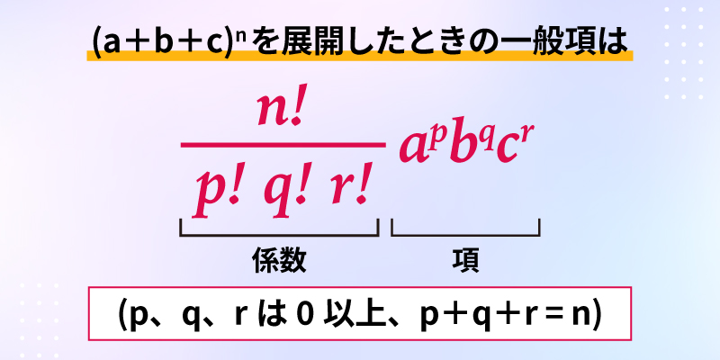 多項定理の公式